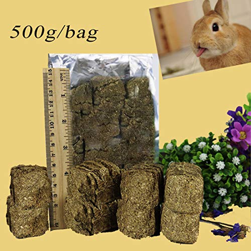 kathson Bunny Chew Toys for Teeth,Rabbit Chew Ball Timothy Grass ...