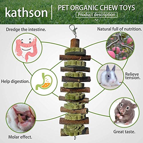 kathson Rabbit Chew Toys, Small Animal Chew Treat Ball Carrot Toy...
