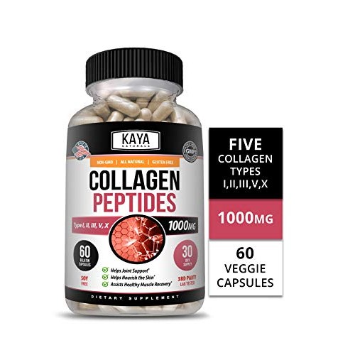 Kaya Naturals Collagen Complex, 60 Count Capsules for Anti-Aging,...