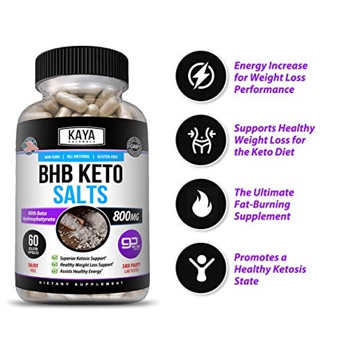 Kaya Naturals Keto Diet BHB Capsules, Ketogenic Keto Capsules, Ke...