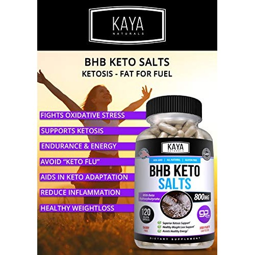 Kaya Naturals Keto Diet BHB Capsules, Ketogenic Keto Capsules, Ke...