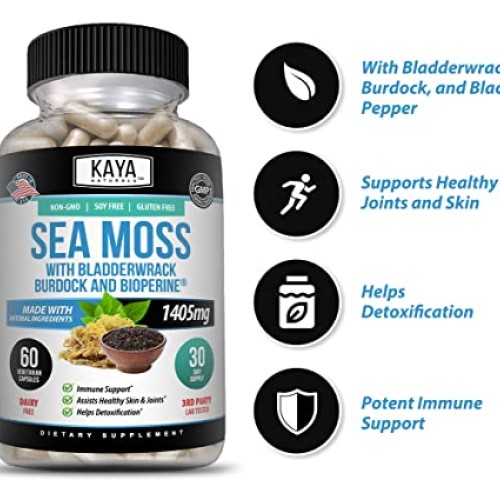 Kaya Naturals Sea Moss | Joint Supplement for Men and Women | wit...