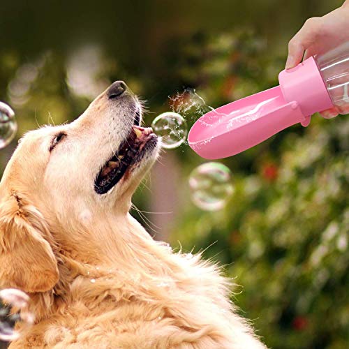 Dog Water Bottle with 30pcs Strong Poop Bags and Pet Cup Carry Pr...