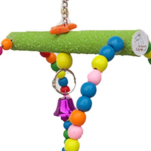 Keersi Small Medium Bird Swing Toy for for Pet Parrot Parakeet Co...