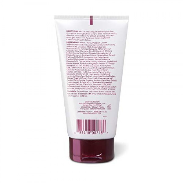 Keranique Keratin Shampoo for Dry Thinning Hair, Sulfates/Paraben...