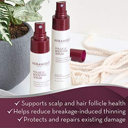Keranique Thickineing Mousse, Follicle Boosting Serum and Instant...