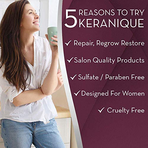 Keranique Thickineing Mousse, Follicle Boosting Serum and Instant...
