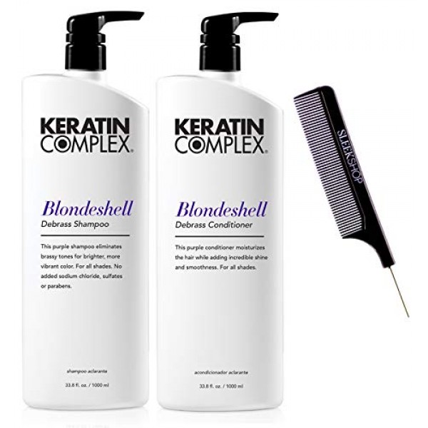 Keratin Complex BLONDESHELL DEBRASS & BRIGHTEN Shampoo & Conditio...