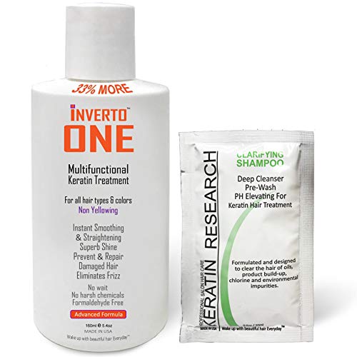 INVERTO ONE Hair Botox treatment effect Formaldehyde-Free Keratin...