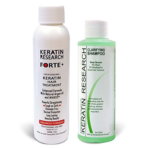 Keratina Forte Brasilera por 120ml Con Champú Clarificante, Moroc...