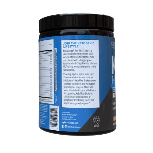 Keto Science Ketogenic Meal Shake, Energy Boosting MCTs, Supports...