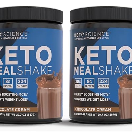 Keto Science Ketogenic Meal Shake, Energy Boosting MCTs, Supports...