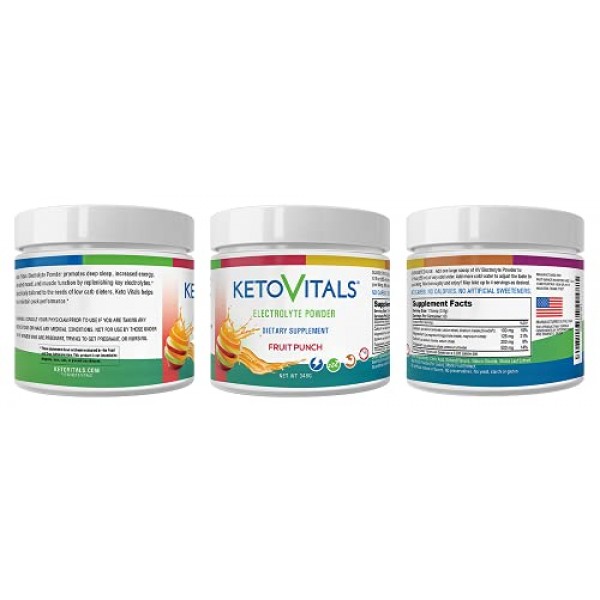 Keto Vitals Electrolyte Powder | Keto Friendly Electrolytes with ...