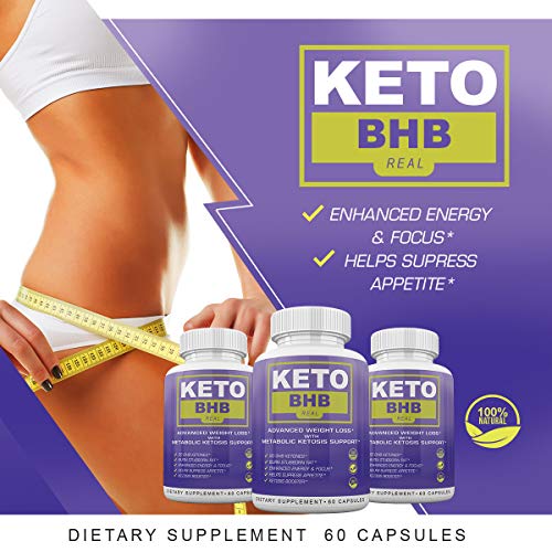 Keto BHB Real - Advanced Weight Loss with Metabolic Ketosis Suppo...