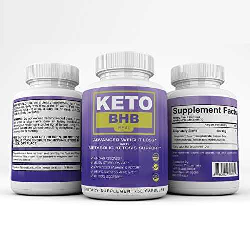 Keto BHB Real - Advanced Weight Loss with Metabolic Ketosis Suppo...