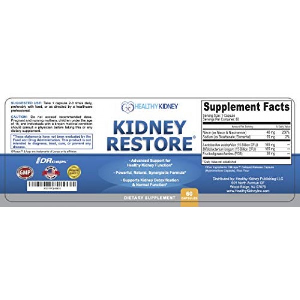 3 Pack Natural Kidney Cleanse to Support Kidney Function and Deto...
