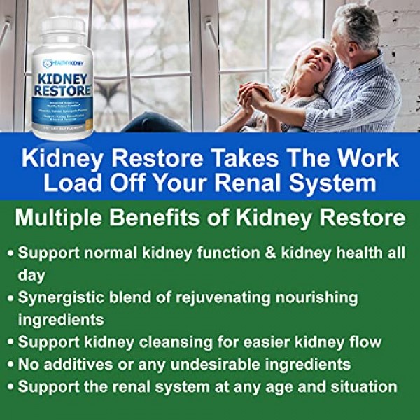 3 Pack Natural Kidney Cleanse to Support Kidney Function and Deto...