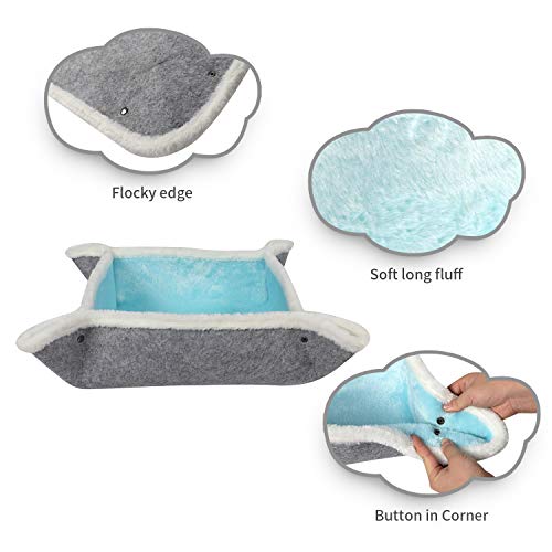 Washable Cozy Furry Kitty Mat Thermal Cat Mat Self-Warming Cat Pa...