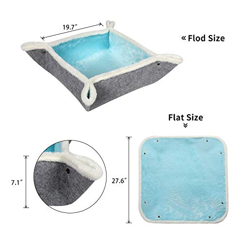 Washable Cozy Furry Kitty Mat Thermal Cat Mat Self-Warming Cat Pa...