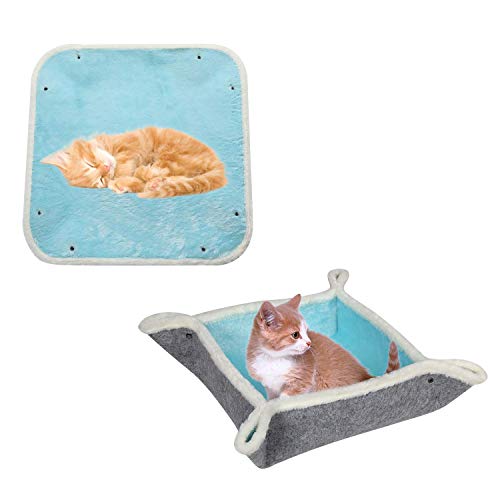 Washable Cozy Furry Kitty Mat Thermal Cat Mat Self-Warming Cat Pa...