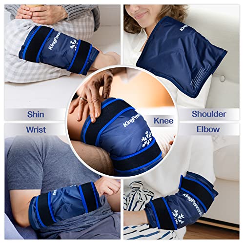 XXL Ice Pack Wrap Around Entire Knee After Surgery, Reusable Gel ...