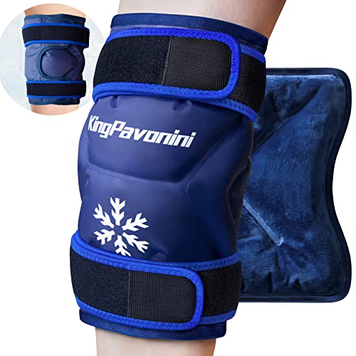 XXL Ice Pack Wrap Around Entire Knee After Surgery, Reusable Gel ...
