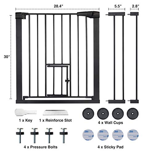 KINGSO Auto Close Safety Baby Gate 29.5-40.5 Durable Extra Wide...