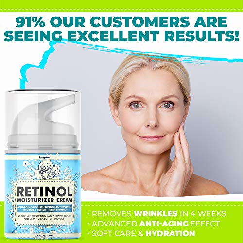 Anti Aging Retinol Moisturizer Cream for Face - Facial Cream with...
