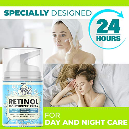 Anti Aging Retinol Moisturizer Cream for Face - Facial Cream with...