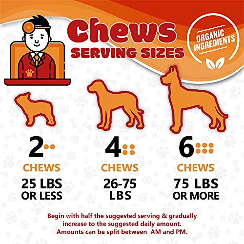Hemp Dog Chews and Calming Treats for Dogs with Anxiety and Stres...