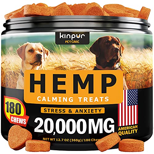 Hemp Dog Chews and Calming Treats for Dogs with Anxiety and Stres...