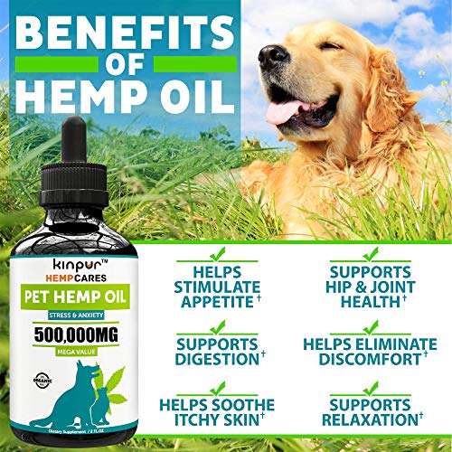 Hemp Oil for Dogs and Cats - 2000MG -100% Organic Pet Hemp Oil - ...