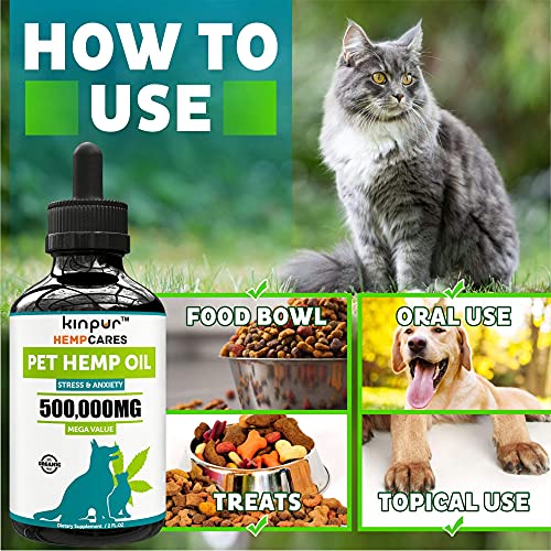 Hemp Oil for Dogs and Cats - 2000MG -100% Organic Pet Hemp Oil - ...