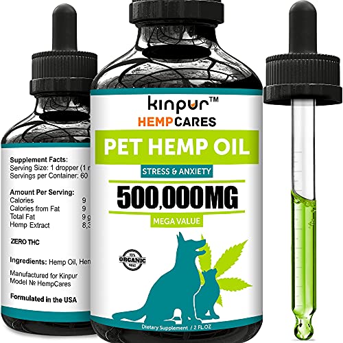 Hemp Oil for Dogs and Cats - 2000MG -100% Organic Pet Hemp Oil - ...