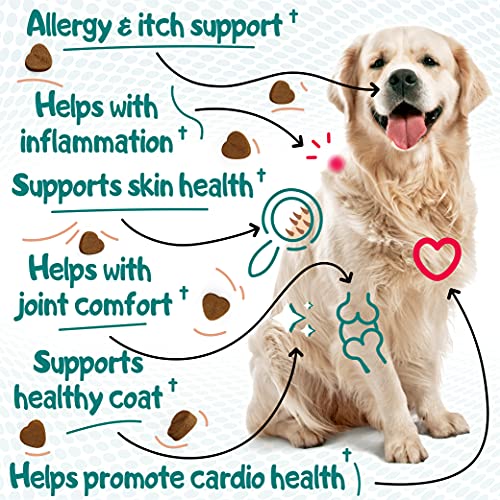 Kinpur Omega Fish Oil for Dogs - Itch Relief for Dogs and Anti-Sh...