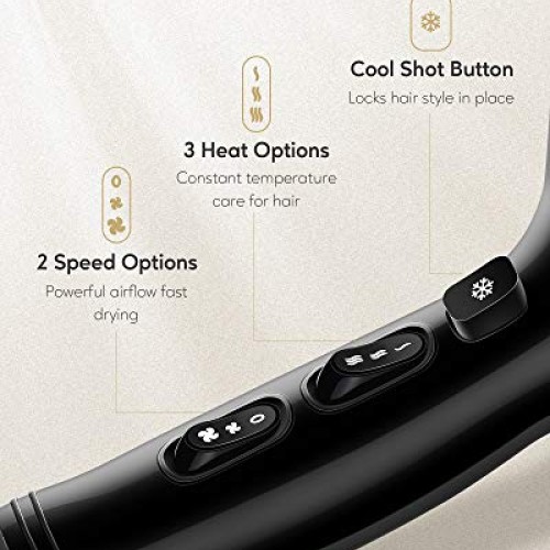 KIPOZI 1875W Hair Dryer, Negative Ionic Blow Dryer, Salon Grade P...