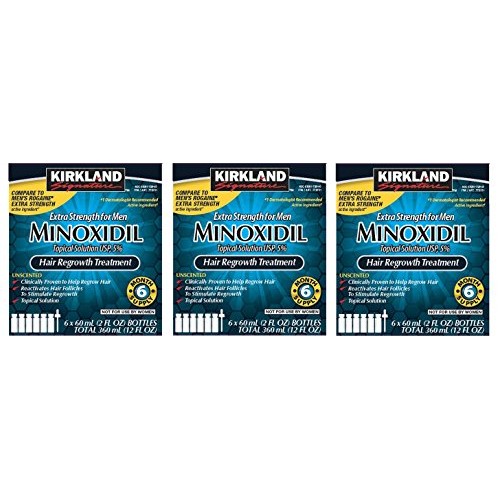 Kirkland Minoxidil 5 percentage Extra Strength Hair Loss Regrowth...