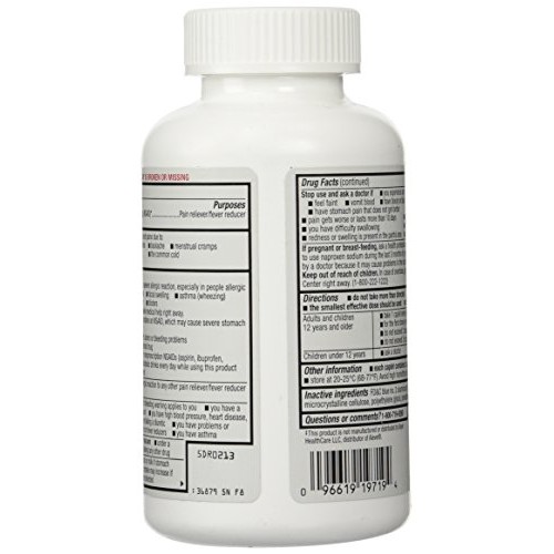 Naproxen Sodium by Kirkland Signature - 400 caplets 220 mg Non Pr...