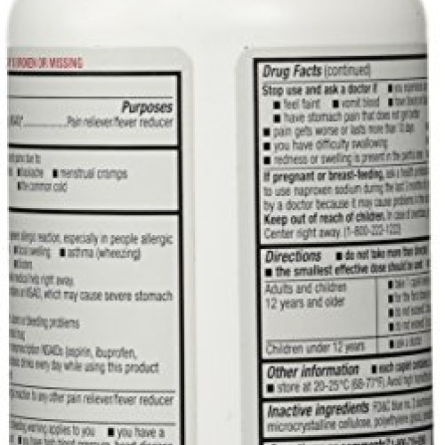 Naproxen Sodium by Kirkland Signature - 400 caplets 220 mg Non Pr...