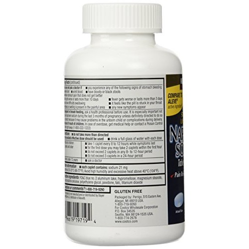 Naproxen Sodium by Kirkland Signature - 400 caplets 220 mg Non Pr...