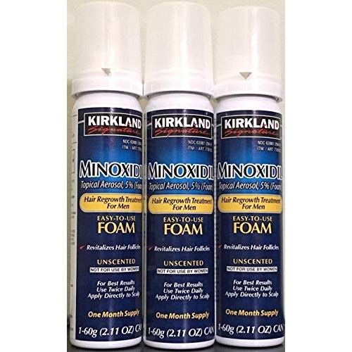 NEW - Kirkland Minoxidil for MEN Hair Growth Treatment Unscented ...