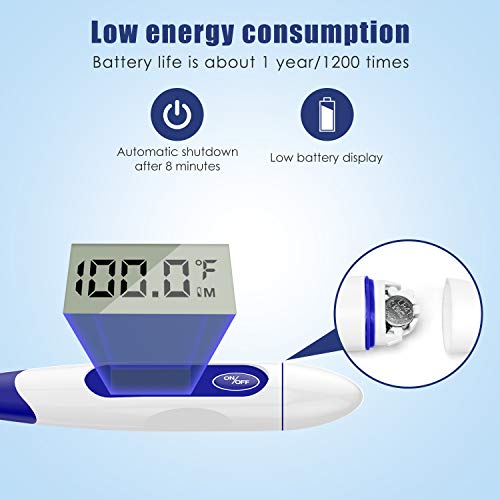 Oral Thermometer Fever Basal Body Thermometer with Flexible Water...
