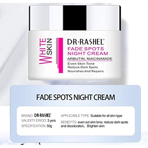 Dr Rashel Whitening Fade Spot Night Cream Removes Dark Spot Disco...