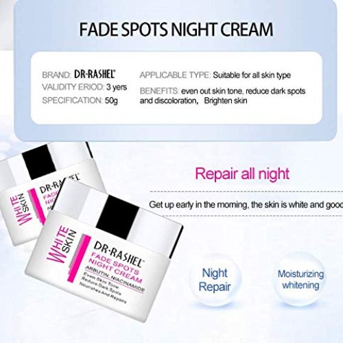 Dr Rashel Whitening Fade Spot Night Cream Removes Dark Spot Disco...