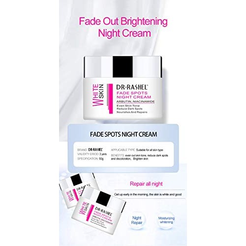 Dr Rashel Whitening Fade Spot Night Cream Removes Dark Spot Disco...
