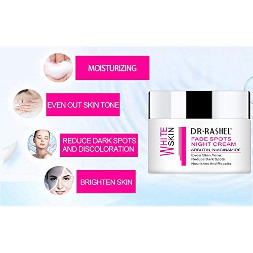 Dr Rashel Whitening Fade Spot Night Cream Removes Dark Spot Disco...