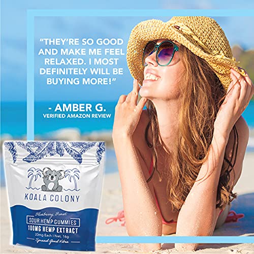 Koala Colony Hemp Gummies – 100mg Natural Hemp Extract – Blueberr...