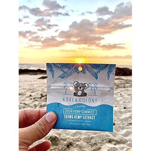 Koala Colony Hemp Gummies - 100mg Natural Hemp Extract - Sour Hem...