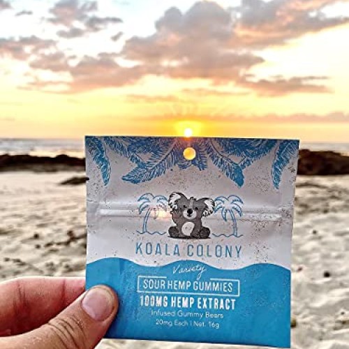 Koala Colony Hemp Gummies - 100mg Natural Hemp Extract - Sour Hem...