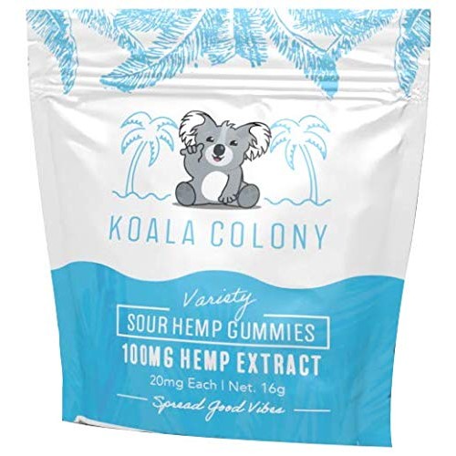 Koala Colony Hemp Gummies - 100mg Natural Hemp Extract - Sour Hem...